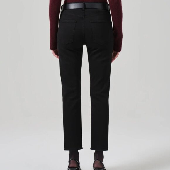 Citizens of Humanity Isola Slim Crop Jean in Plush Black, Size 25 - Picture 2 of 7